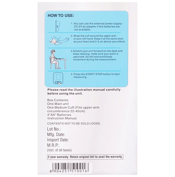 Buy Rosscare Digital Automatic BP Monitor Online AUM Pharmacy